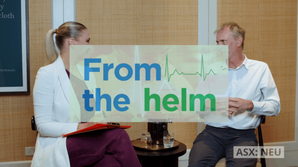 From the helm: Neuren Pharmaceuticals (ASX:NEU), CEO, Jon Pilcher.